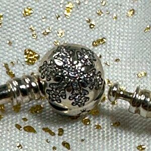 Pandora charm bracelet bangle silver 925 ale “unique as you are”